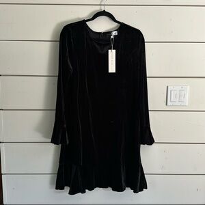 NWT Piper & Scoot Black Velvet Dress